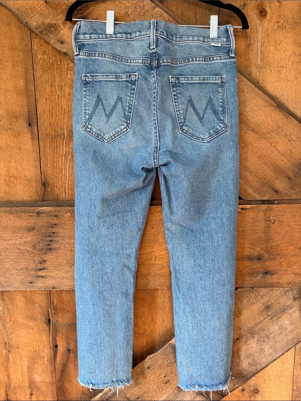 MOTHER The Mid Rise Dazzler Ankle Jeans Tropic Like Its Hot Light Blue 29 - Picture 5 of 12
